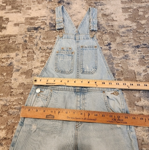 Zara kids denim shortalls short overalls. Size 9 (134 cm) - Picture 16 of 16